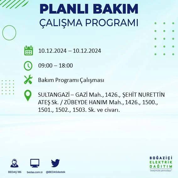 BEDAŞ duyurdu: İstanbullular dikkat elektrik kesintisi yaşanacak 2