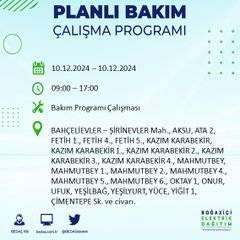 BEDAŞ duyurdu: İstanbullular dikkat elektrik kesintisi yaşanacak 17