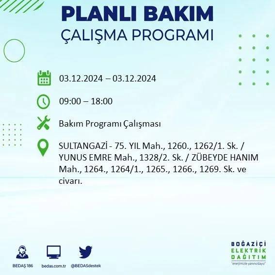 İstanbullular dikkat: Yarın o ilçelerde elektrik kesintisi yaşanacak 17