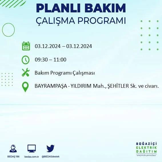 İstanbullular dikkat: Yarın o ilçelerde elektrik kesintisi yaşanacak 22