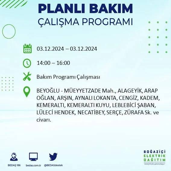 İstanbullular dikkat: Yarın o ilçelerde elektrik kesintisi yaşanacak 41