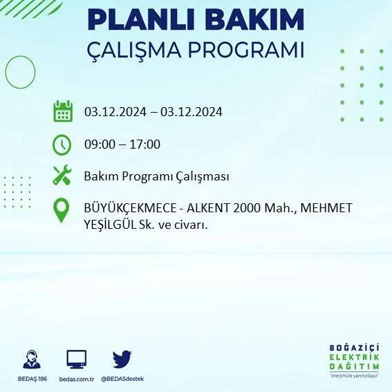 İstanbullular dikkat: Yarın o ilçelerde elektrik kesintisi yaşanacak 42