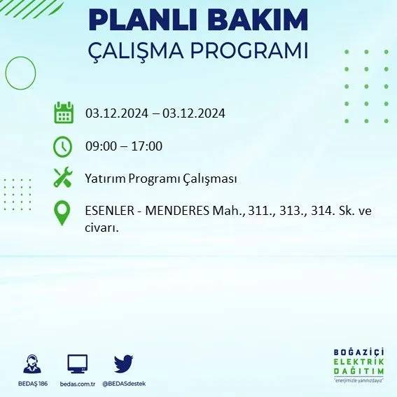 İstanbullular dikkat: Yarın o ilçelerde elektrik kesintisi yaşanacak 30