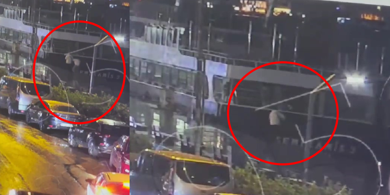 Sarıyer Aşiyan Sahili'nde kayıp 2 kardeşin denize düşme anı güvenlik kamerasında