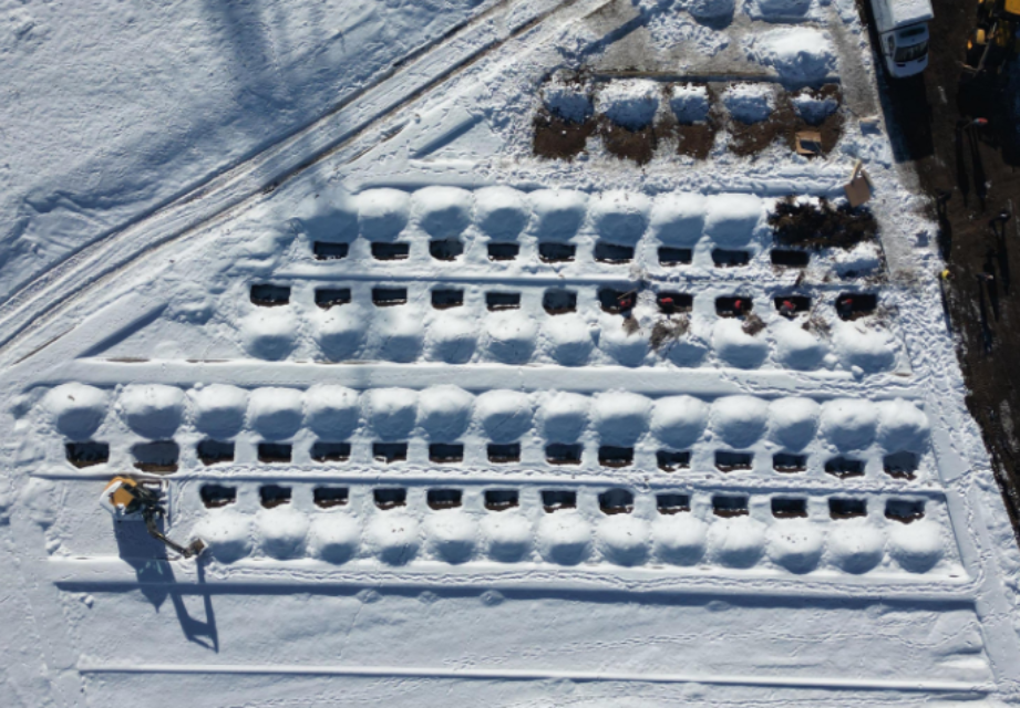 Erzurum'da 500 kışlık mezar kazıldı