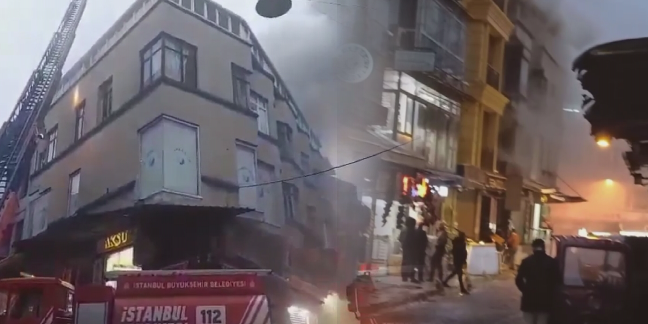 İstanbul Fatih'te korkutan yangın