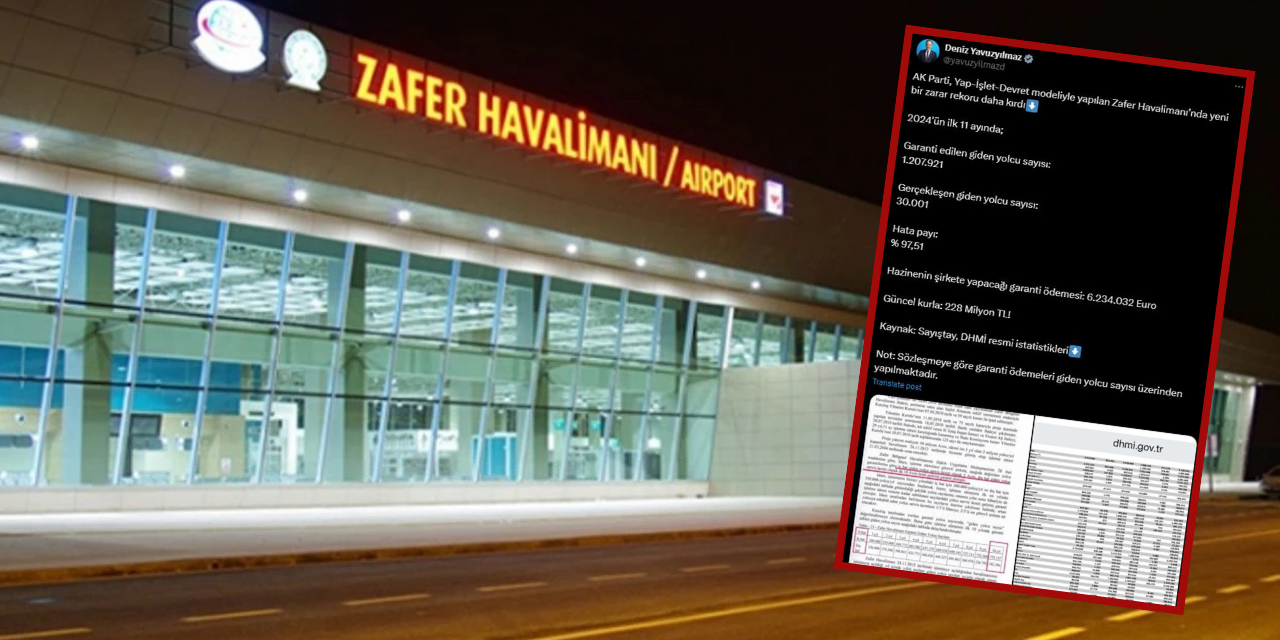 Zafer Havalimanı'ndan yeni zarar rekoru: Bir AKP klasiği