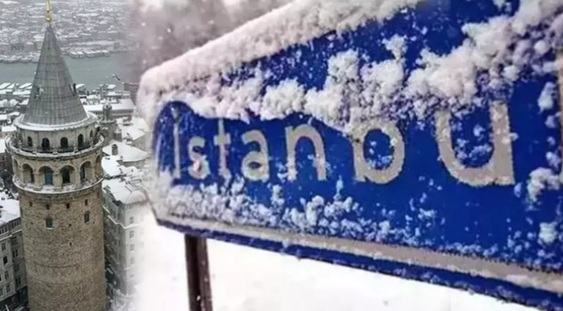İstanbul'da beklenen kar yağışı başladı