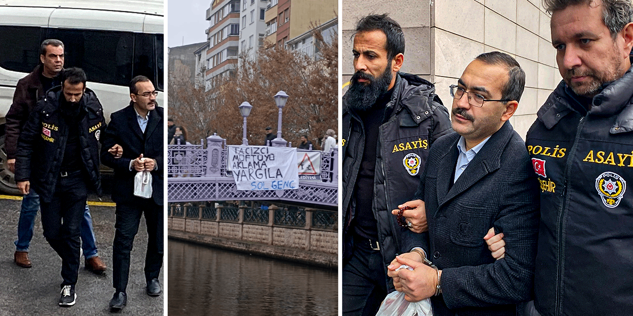 "Tacizci Müftüyü Aklama Yargıla" pankartı asan SOL Genç üyelerine ceza