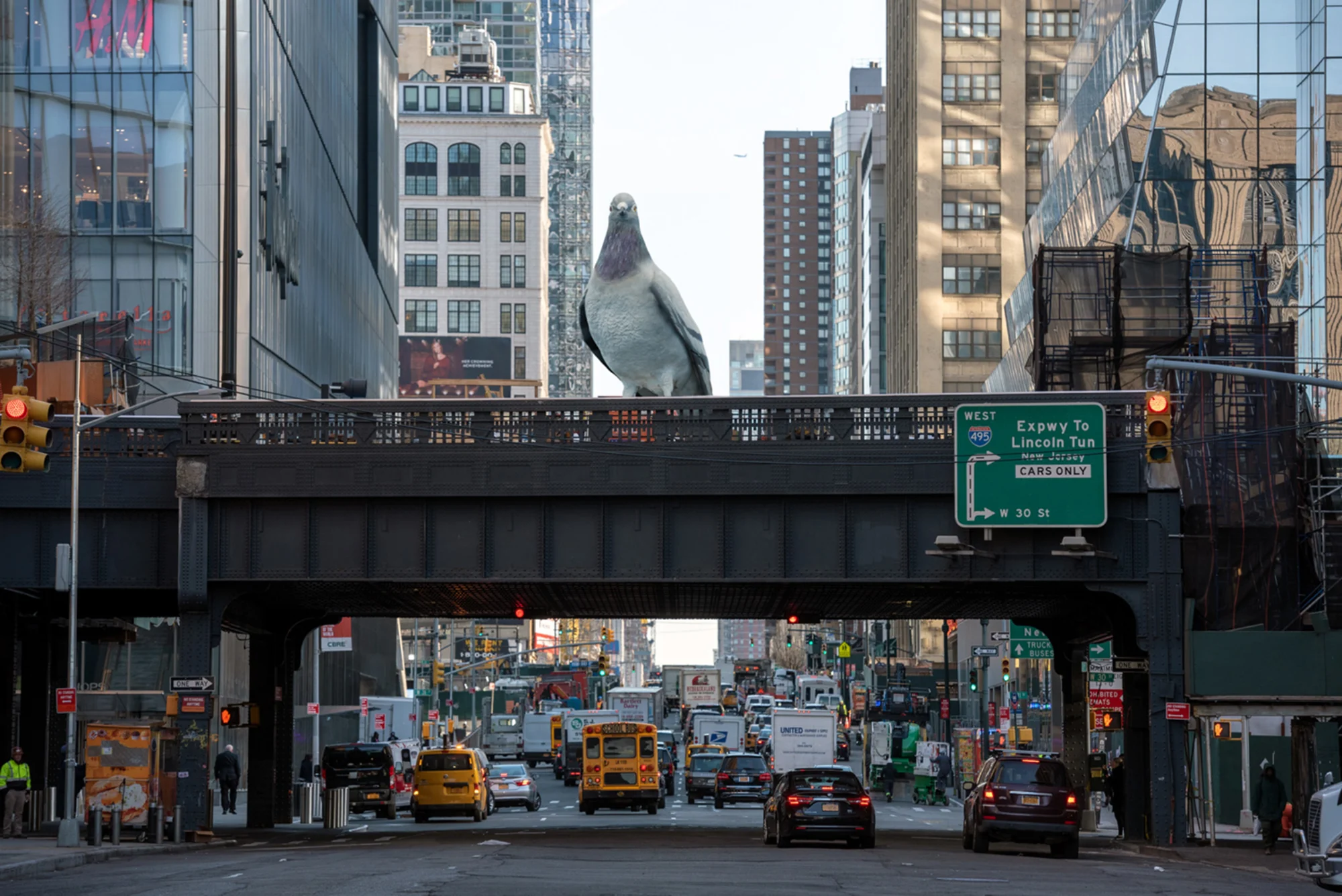 New York'un üzerinde dev güvercin uçacak