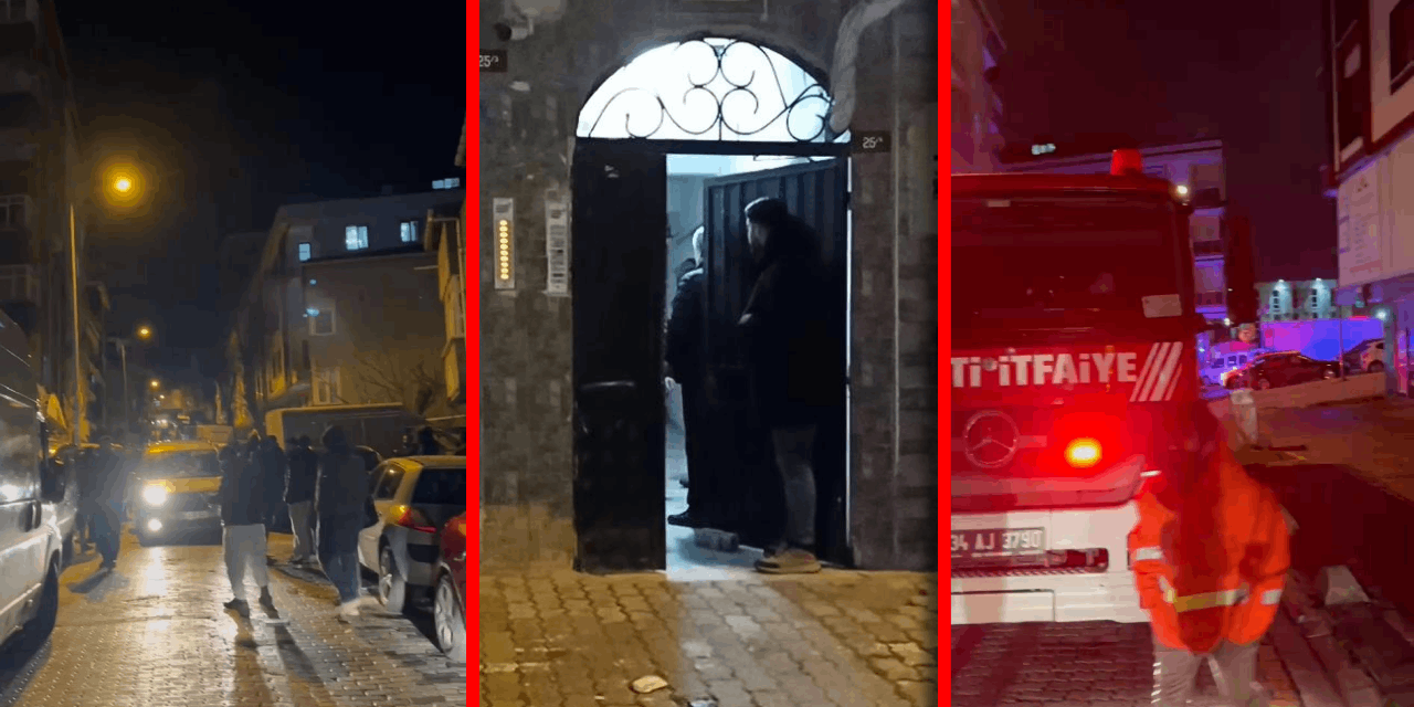 İstanbul'da panik anları: Duvarlardan ses geldi, bina apar topar boşaltıldı