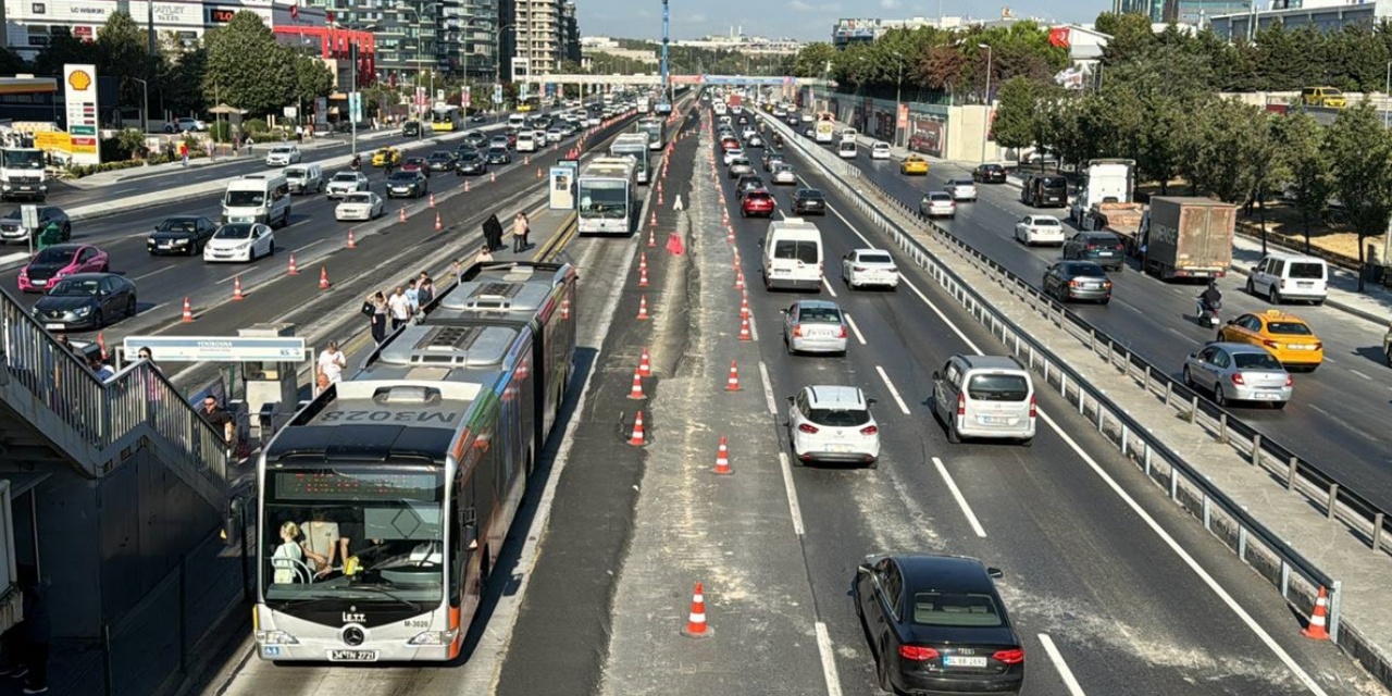 İstanbulluya “Beyaz yol çalışması” çilesi! Trafik kilitlendi