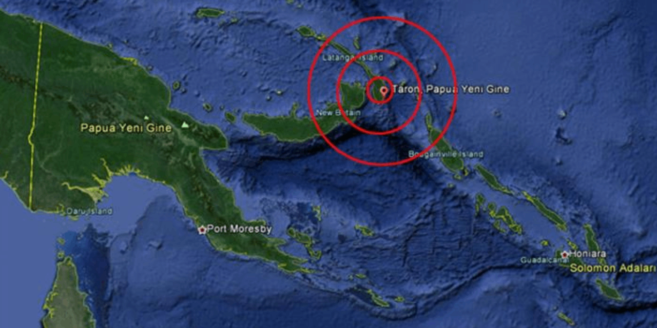 Papua Yeni Gine 7.2 ile sallandı: Tsunami uyarısı yapıldı
