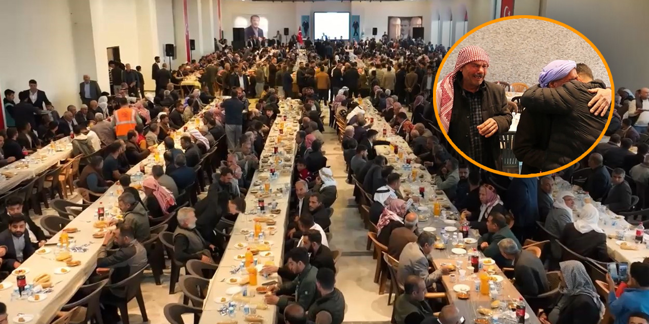 Şanlıurfa'da husumetli ailelerden barış yemeği: Gözyaşları sel oldu