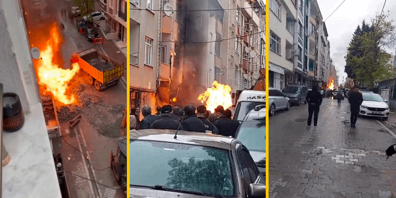 Esenyurt'ta doğal gaz patlaması: 2 binada yangın çıktı, 2 işçi yaralandı