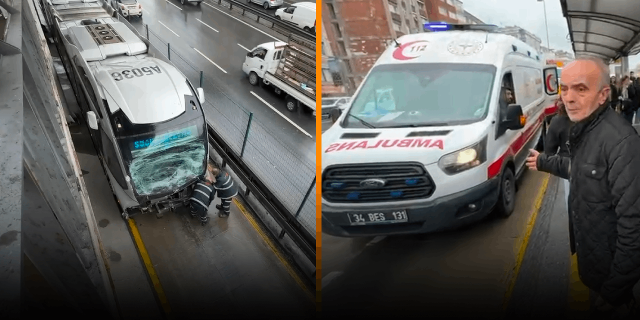 Avcılar'da metrobüs kazası