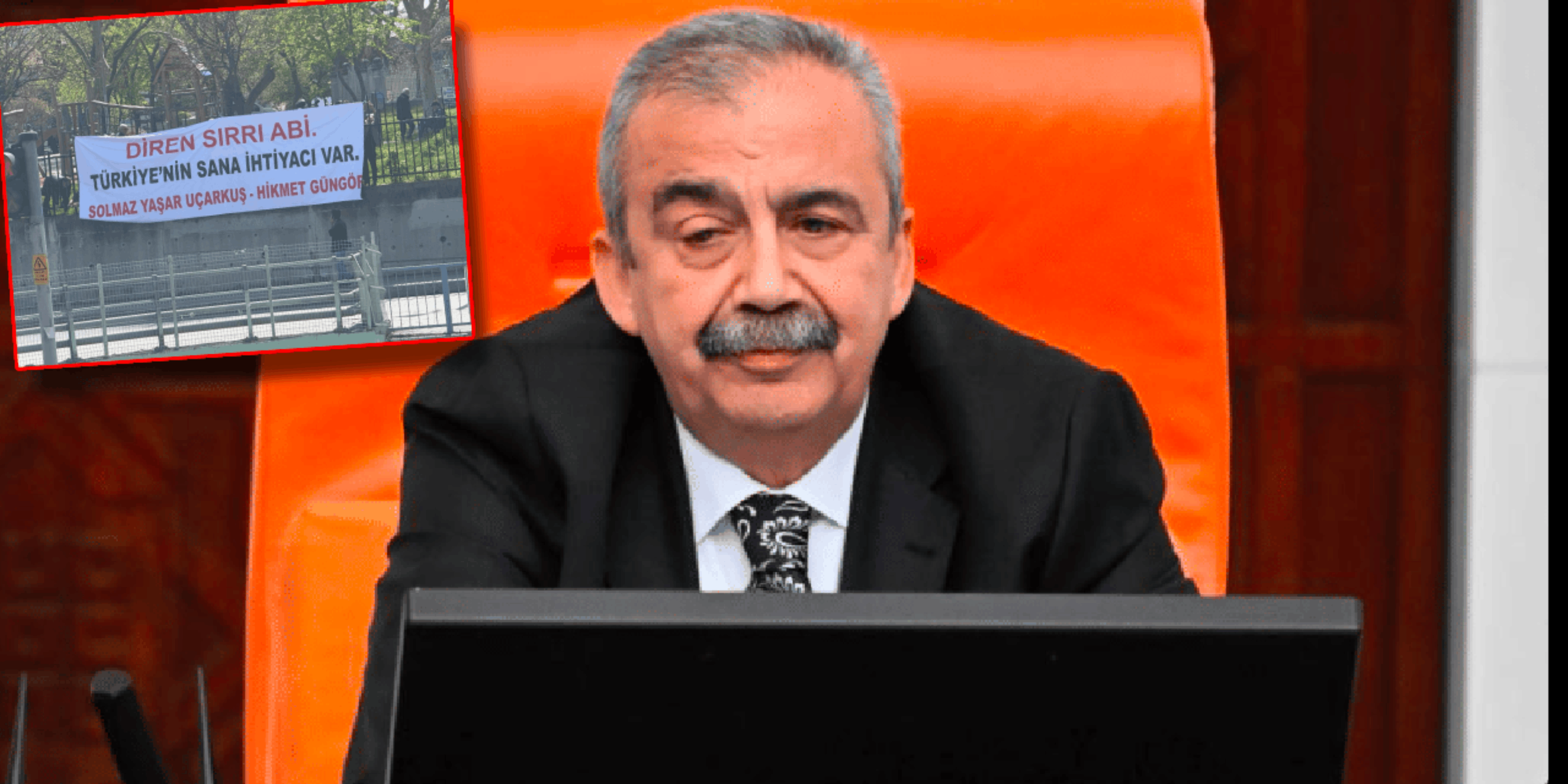 Hastane önüne pankart asıldı: Diren Sırrı abi
