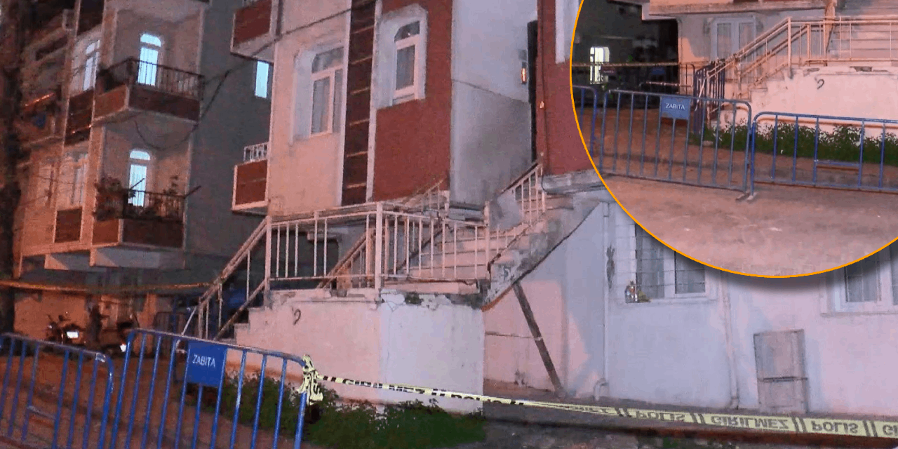 İstanbul'da panik anları: Kolonlarından ses geldi, apartman tahliye edildi