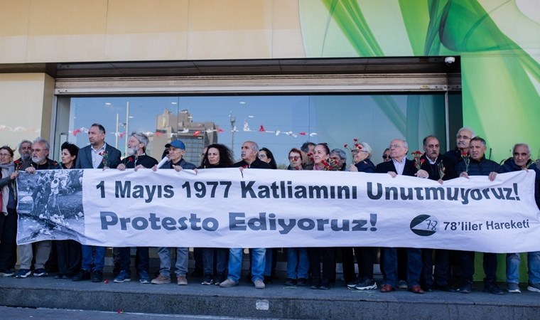 1 Mayıs 1977'de hayatını kaybedenler Kazancı Yokuşu'nda anıldı