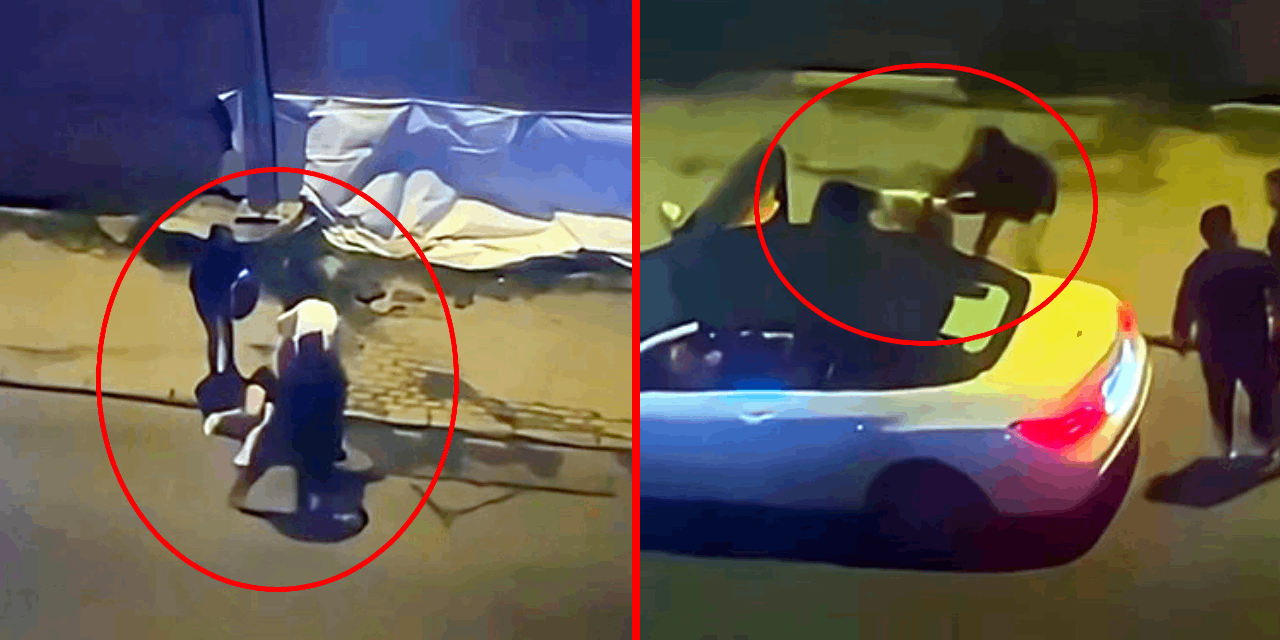 Sokak ortasında kadına şiddet kamerada: Tekme tokat dövüp yerde sürüklediler