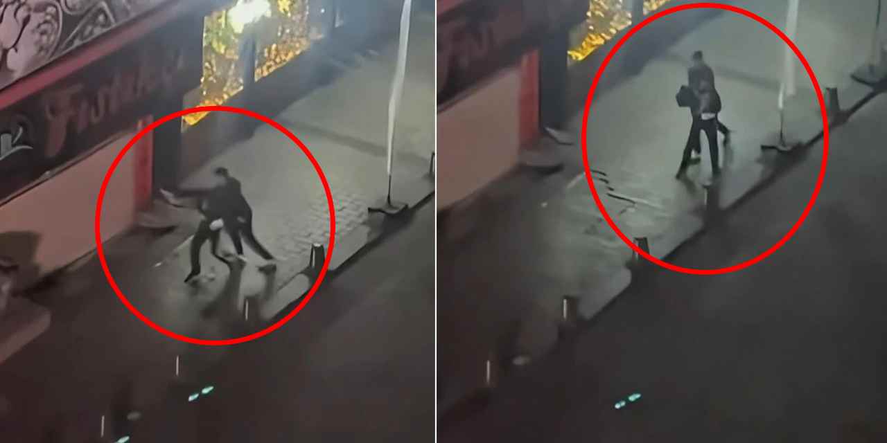 Tartıştığı kadını sokak ortasında darbetti: Yardım çığlıklarını duyan olmadı