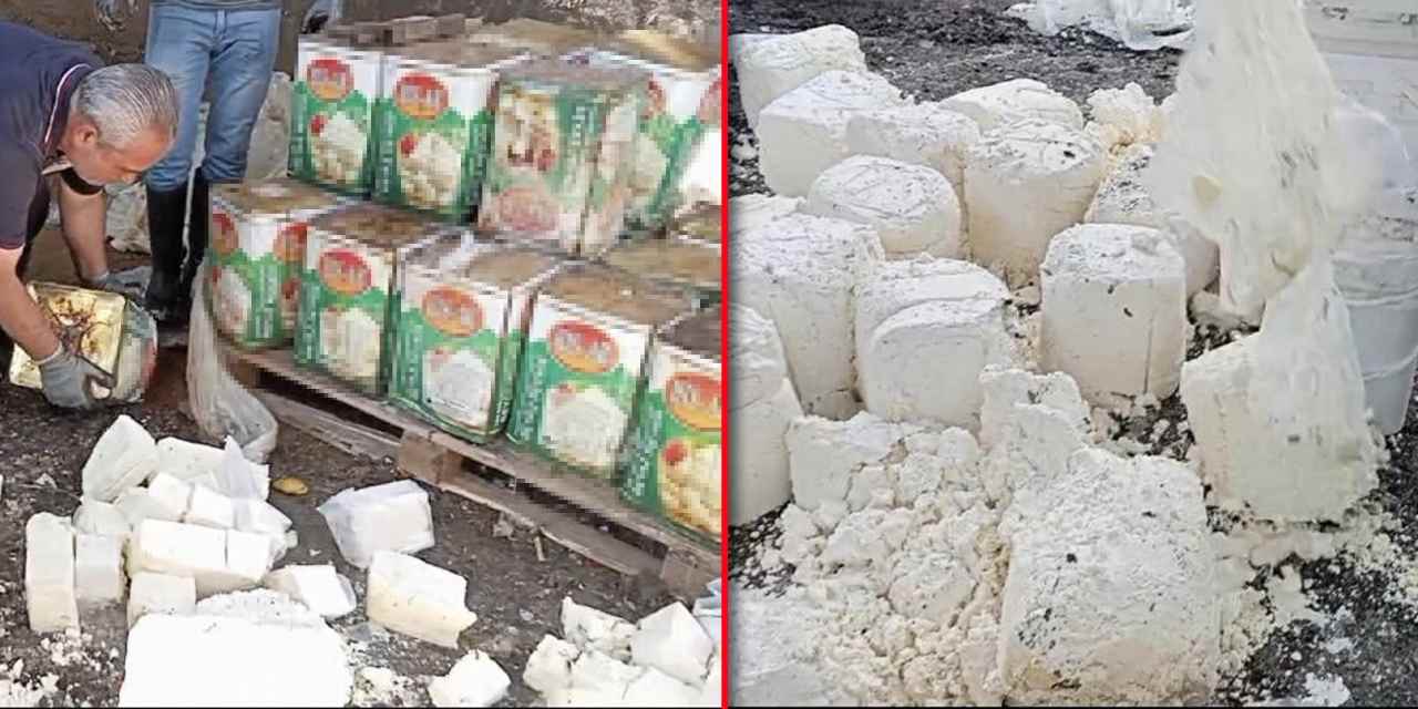 Vatandaşa yedireceklerdi: Tonlarca bozuk süt ürünü ele geçirildi