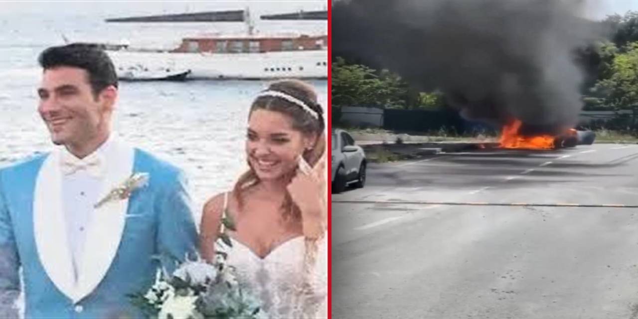 20 milyon liralık otomobil alev aldı: Otomobilin sahibi BJK Başkanı Serdal Adalı'nın oğlu çıktı