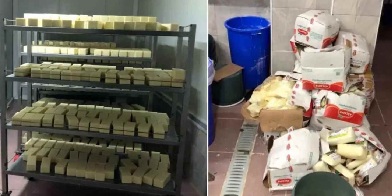 Sakarya'da tonlarca 'sahte' kaşar peyniri ele geçirildi