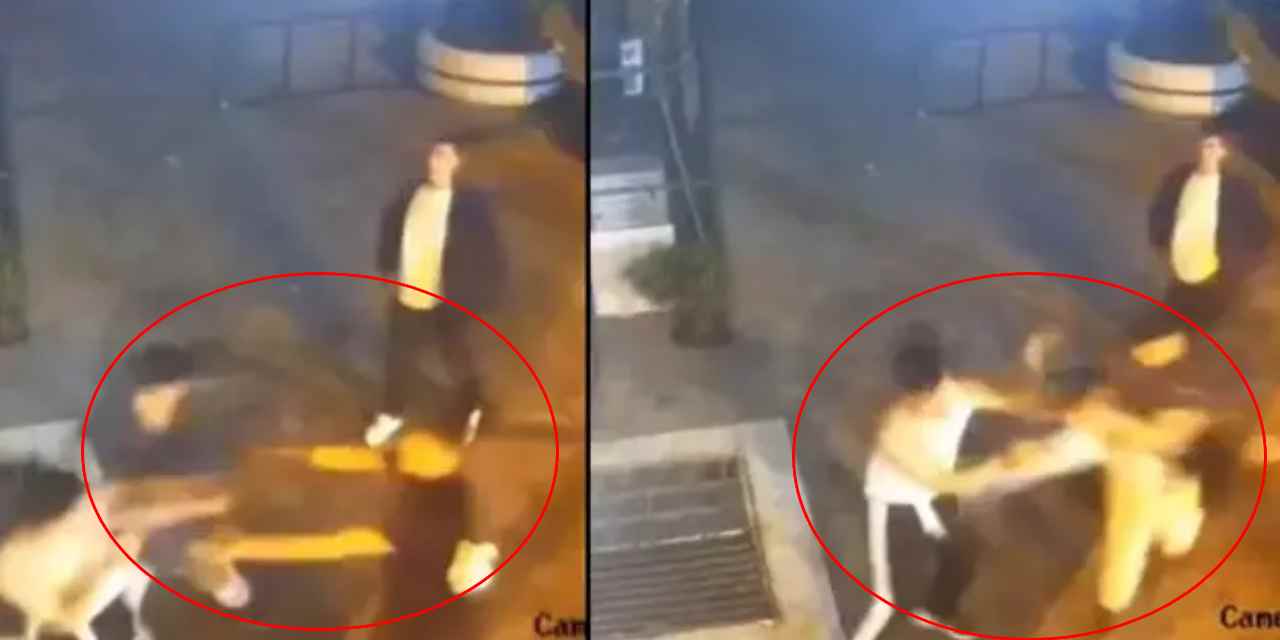 Sultangazi'de sokakta kavga: Tekme ve yumruklar havada uçuştu