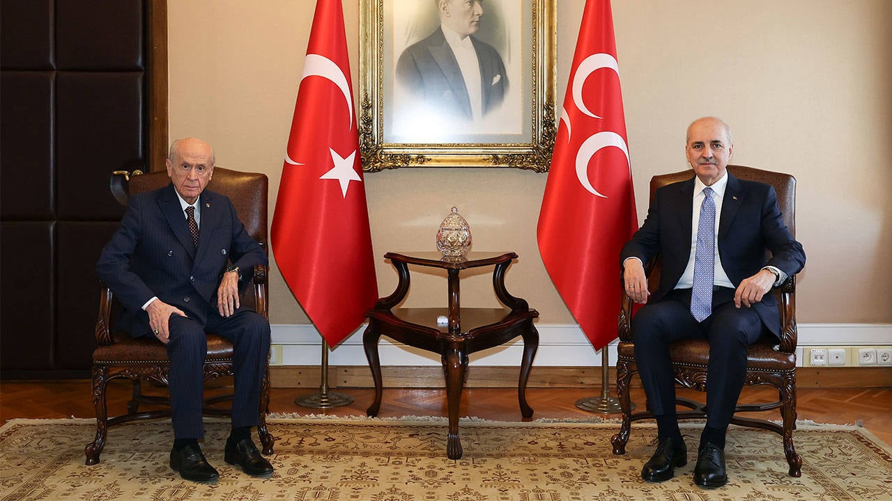 Numan Kurtulmuş'tan Bahçeli'ye ziyaret: Sürecin nasıl işleyeceğini konuştuk