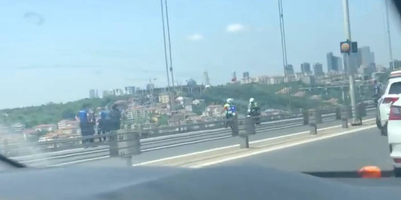 İstanbul'da 'silahlı şüpheli' köprüye çıktı: Ekipler müdahale etti