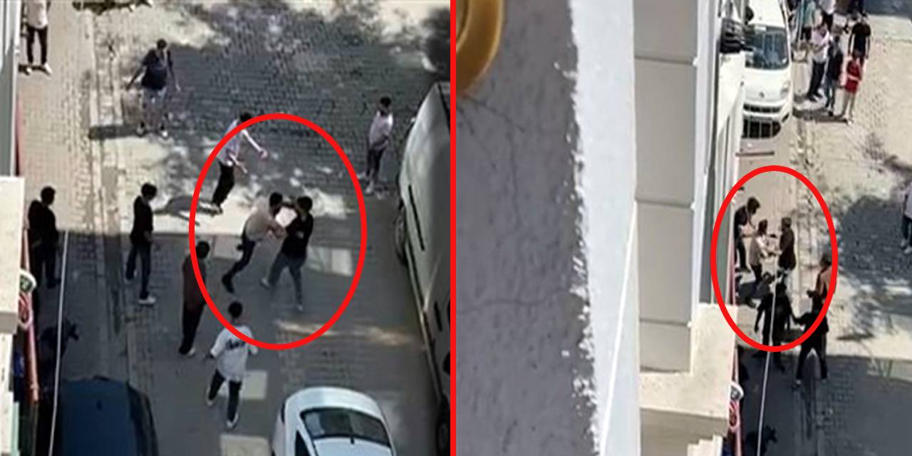 Alacak verecek kavgası kamerada: Bıçak ve sopalarla birbirlerine girdiler