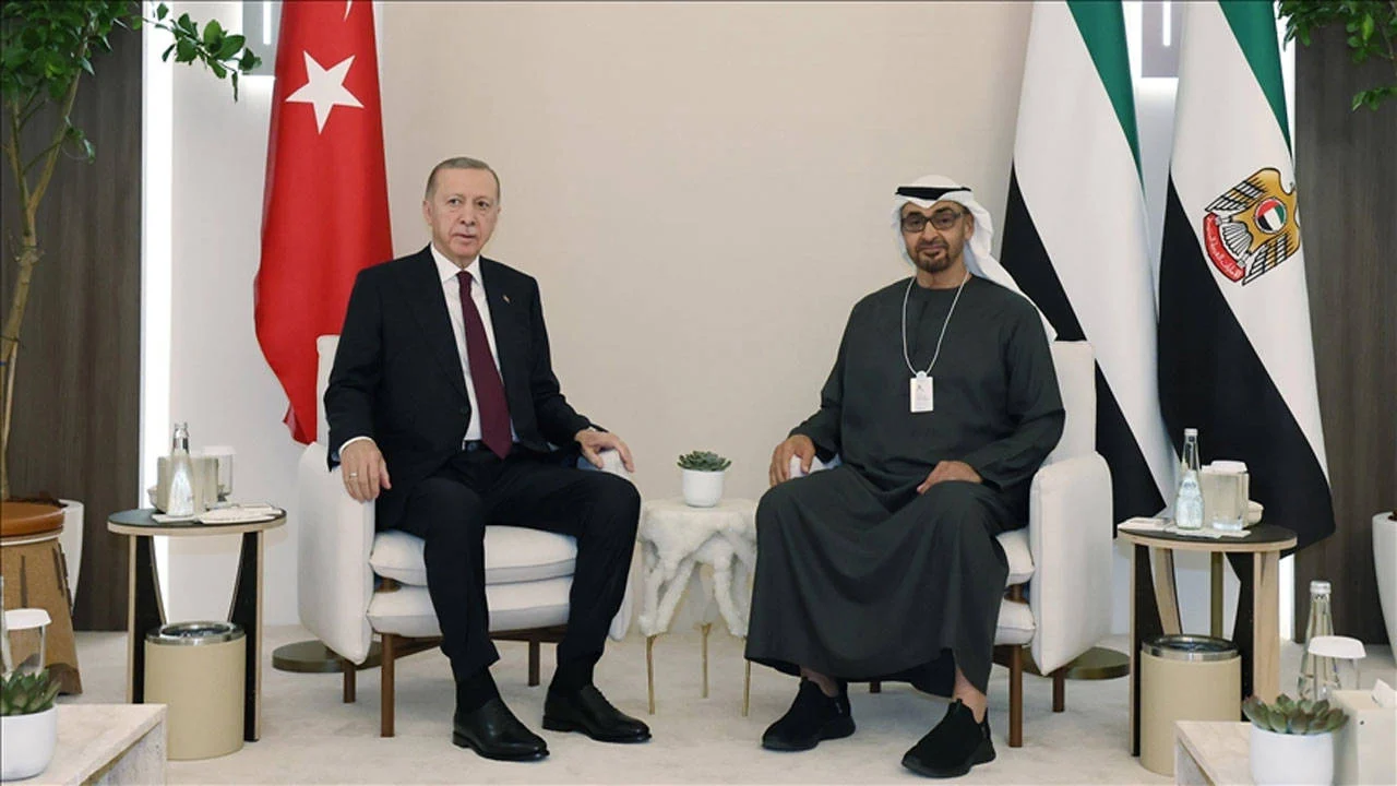 Erdoğan, Birleşik Arap Emirlikleri Devlet Başkan Al Nahyan ile görüştü