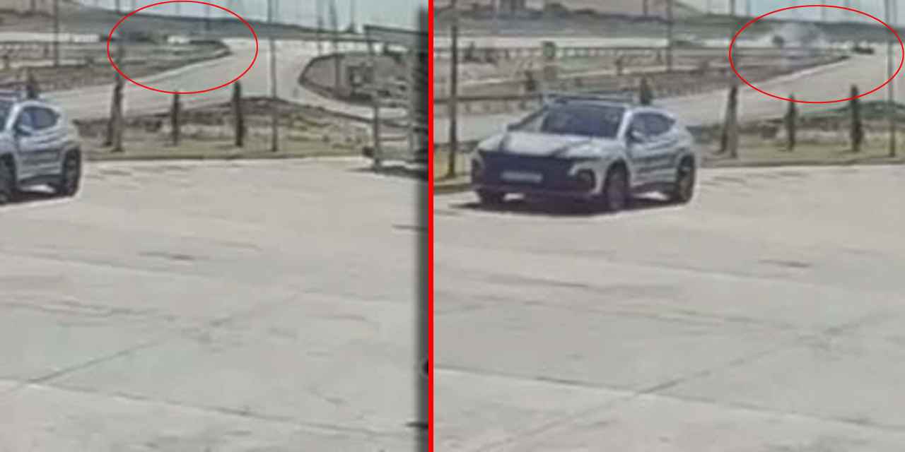 Ters yöne giren otomobille kamyon çarpıştı