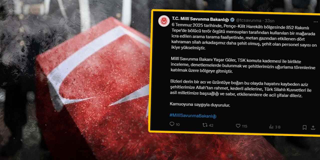 Pençe Kilit'ten acı haber: Şehit sayısı 12'ye yükseldi