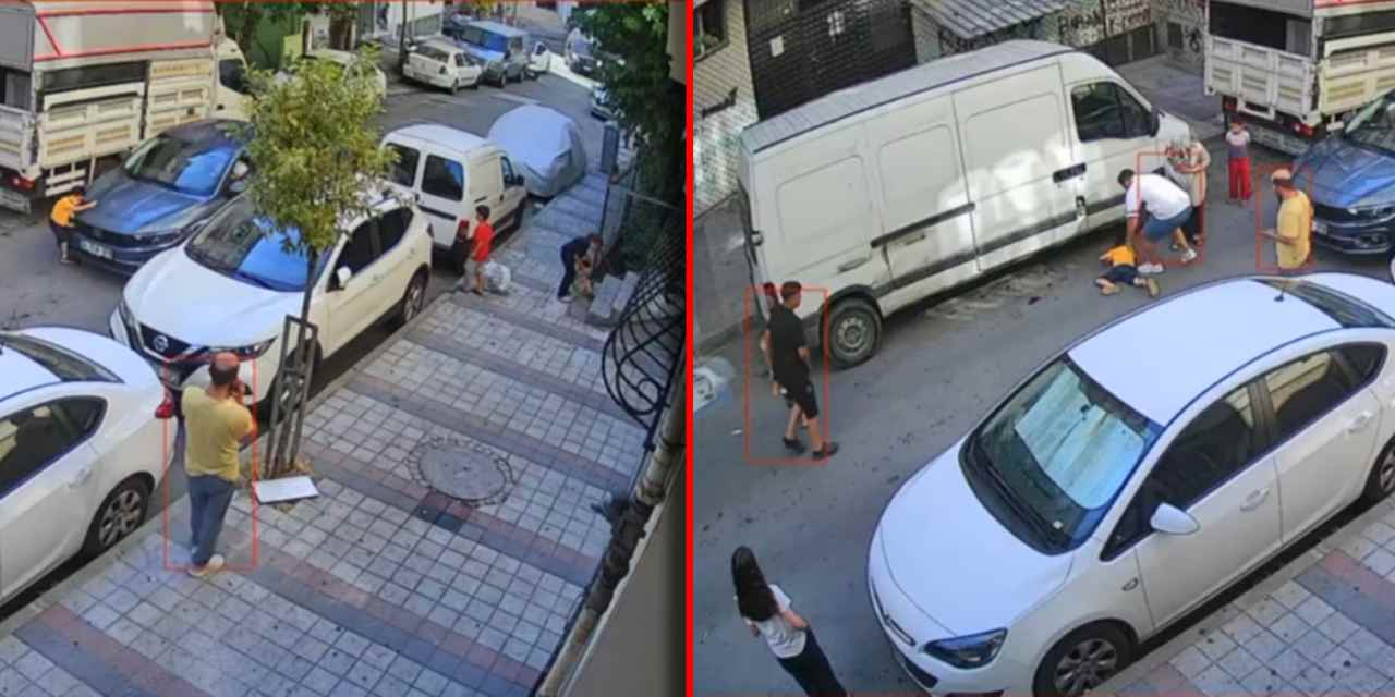 Yola fırlayan çocuğa otomobil çarptı: O anlar kamerada