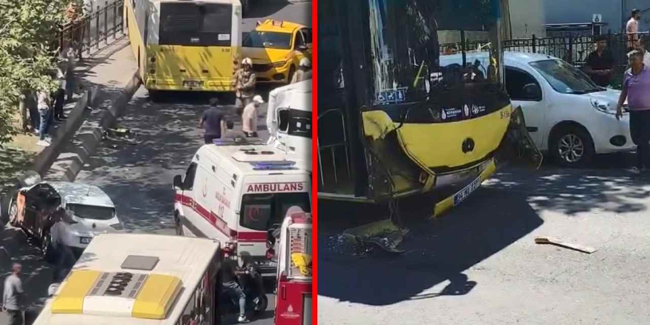 Beyoğlu'nda zincirleme kaza: 9 araç birbirine girdi