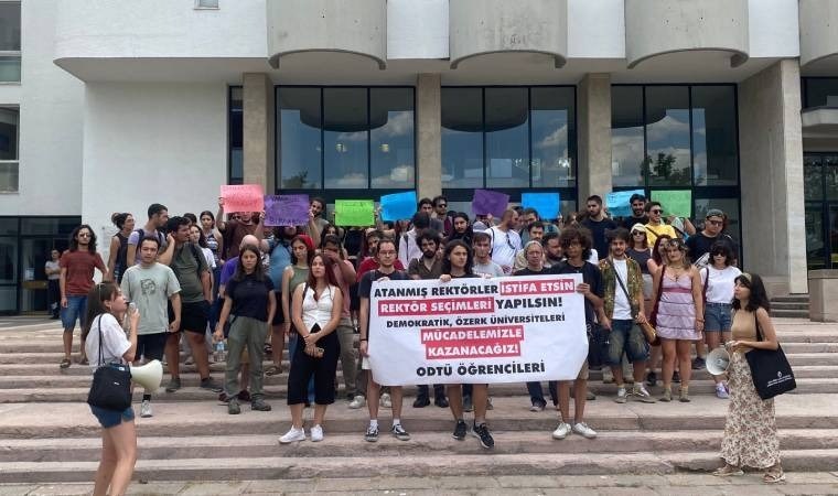 ODTÜ’de atanmış rektör protestosu