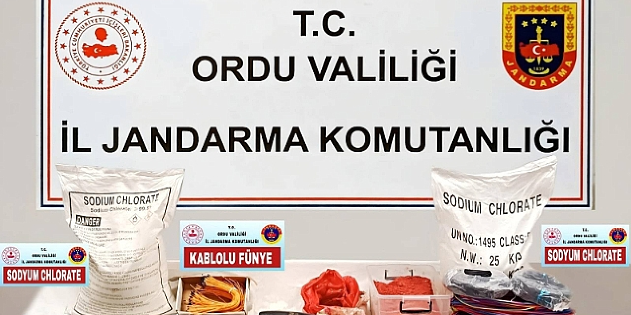 Ordu'da bir evde dinamit ve patlayıcı malzemesi ele geçirildi!