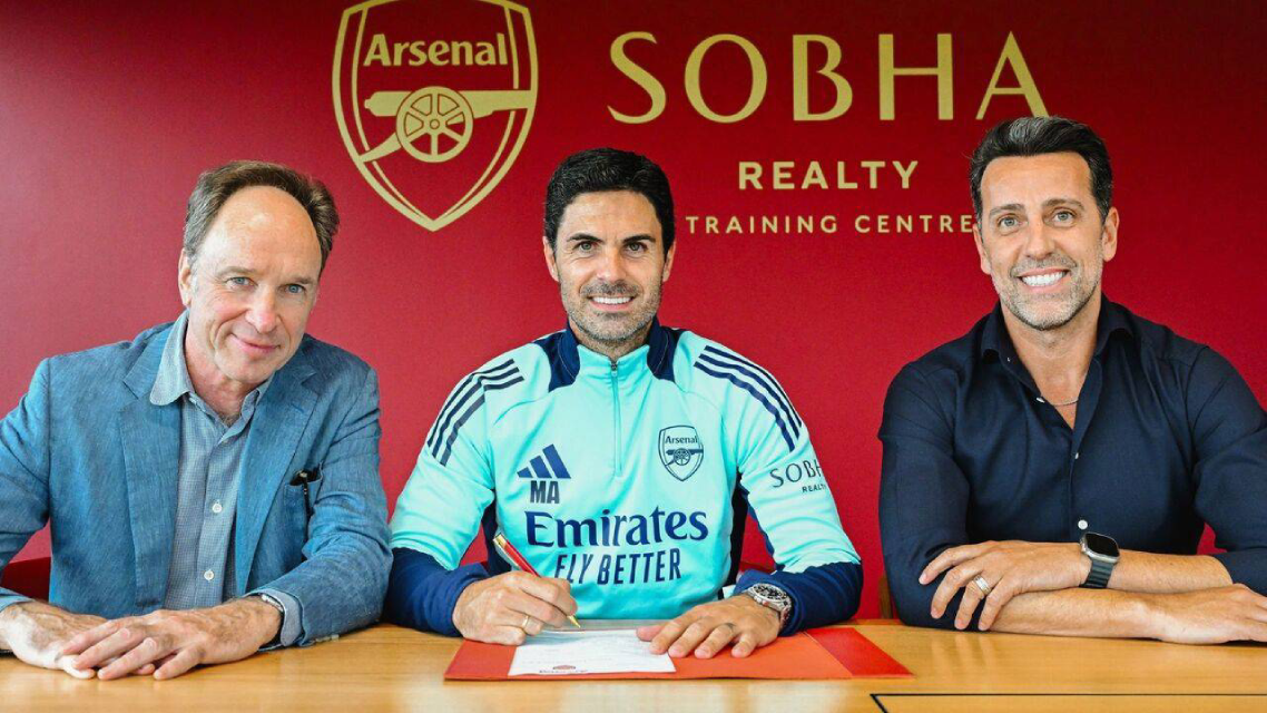 Arsenal, Mikel Arteta'yla sözleşme yeniledi