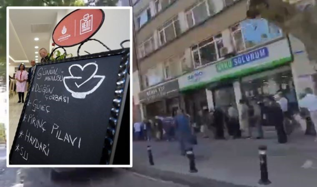 Vatandaş ucuz yemek için Kent Lokantası'na akın etti. 'Afrika değil Türkiye' notuyla paylaşıldı