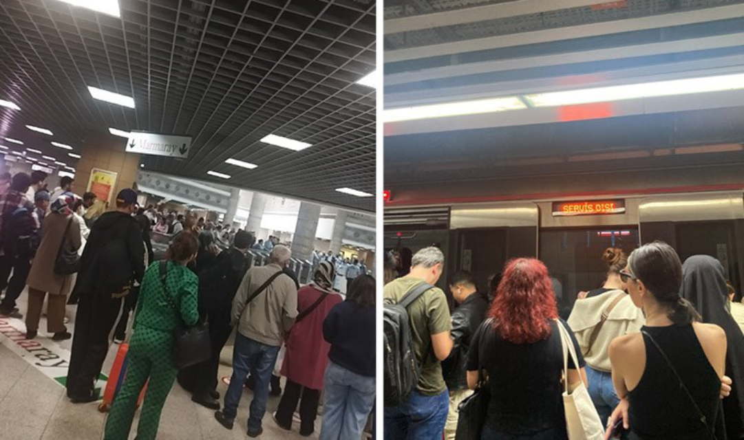 Marmaray haftanın ilk iş gününde arızalandı! İstasyonlarda yoğunluk yaşanıyor