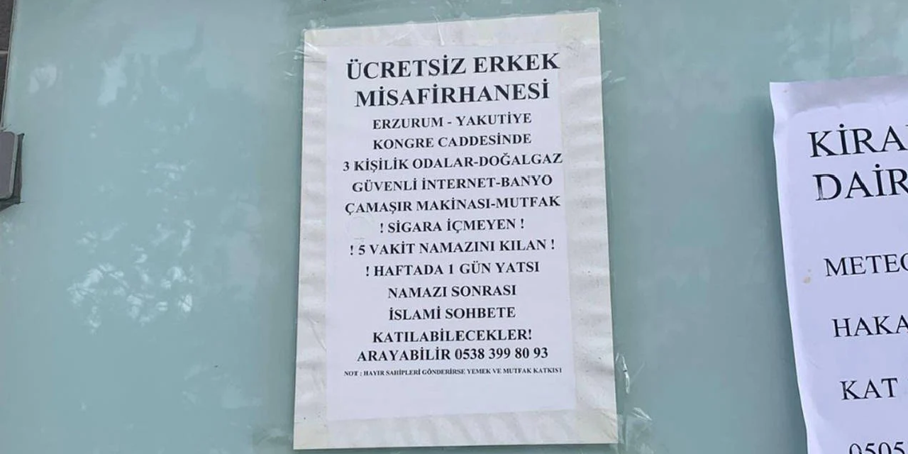 Barınma krizine gerici çözüm: Namaz kılana ücretsiz yurt