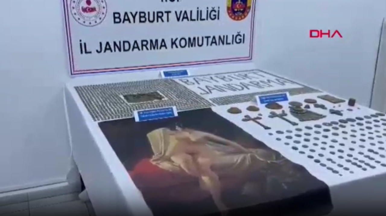 Bayburt'ta Picasso'ya ait olduğu öne sürülen tablo ele geçirildi