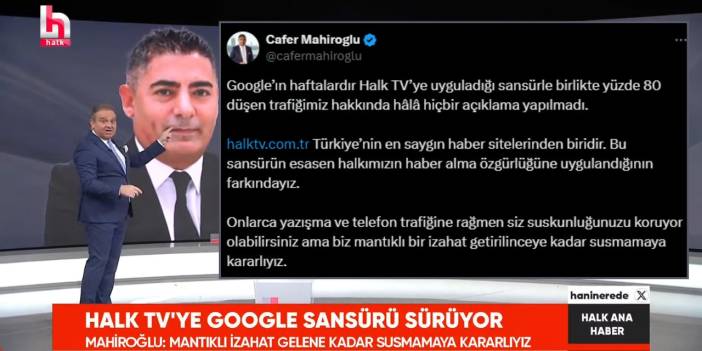 Google'ın halktv.com.tr sansürü devam ediyor: Susmamaya kararlıyız