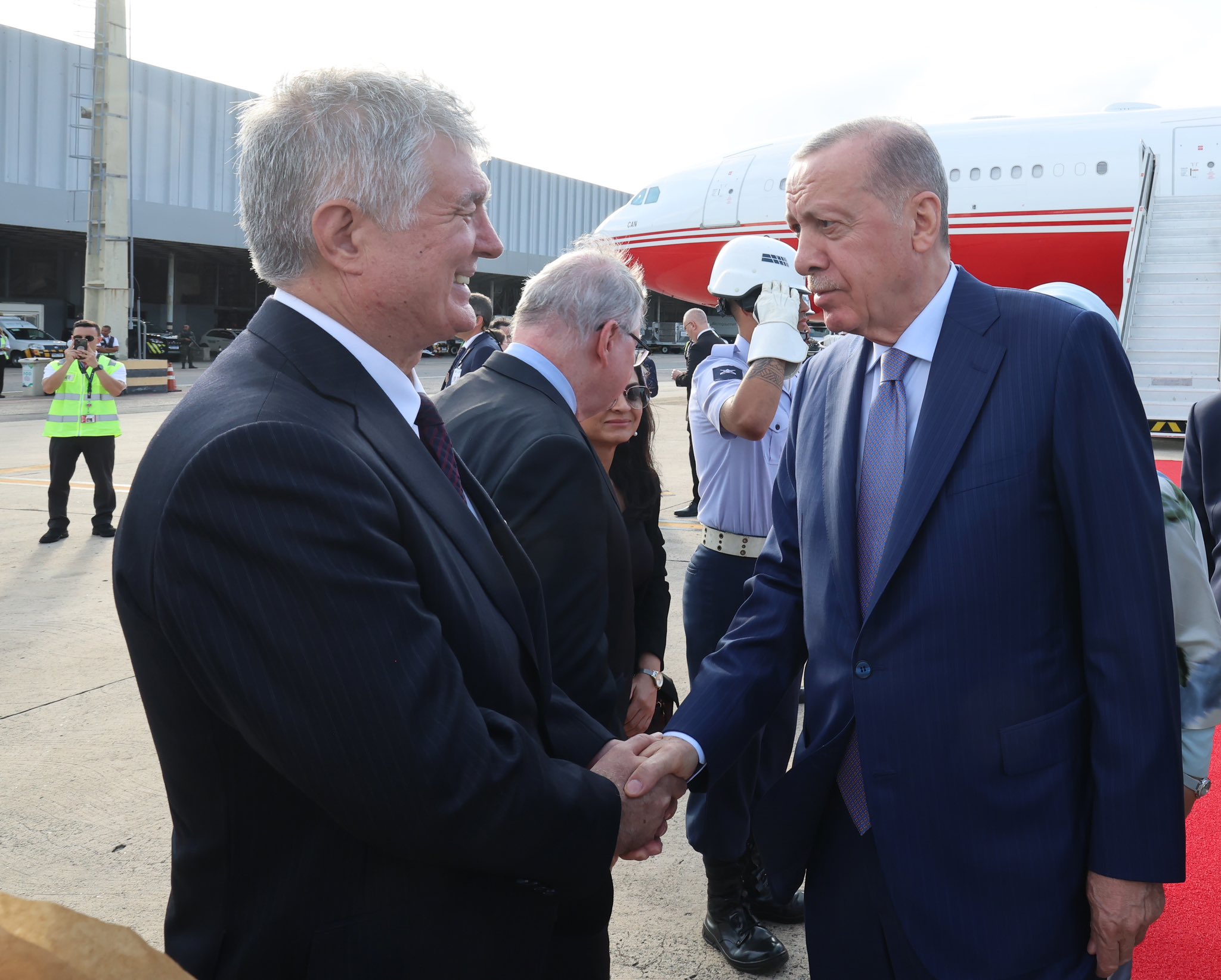 Erdoğan G20 liderler zirvesine katılmak için Brezilya’ya gitti