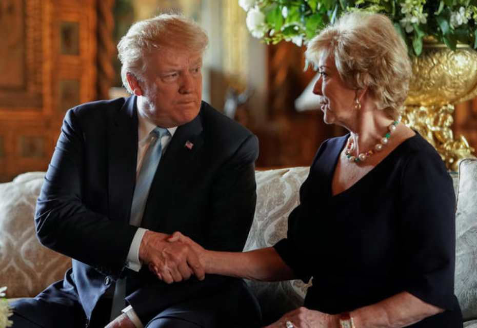 Trump kararını verdi: Güreş şirketi kurucusu Linda McMahon Eğitim Bakanı olacak