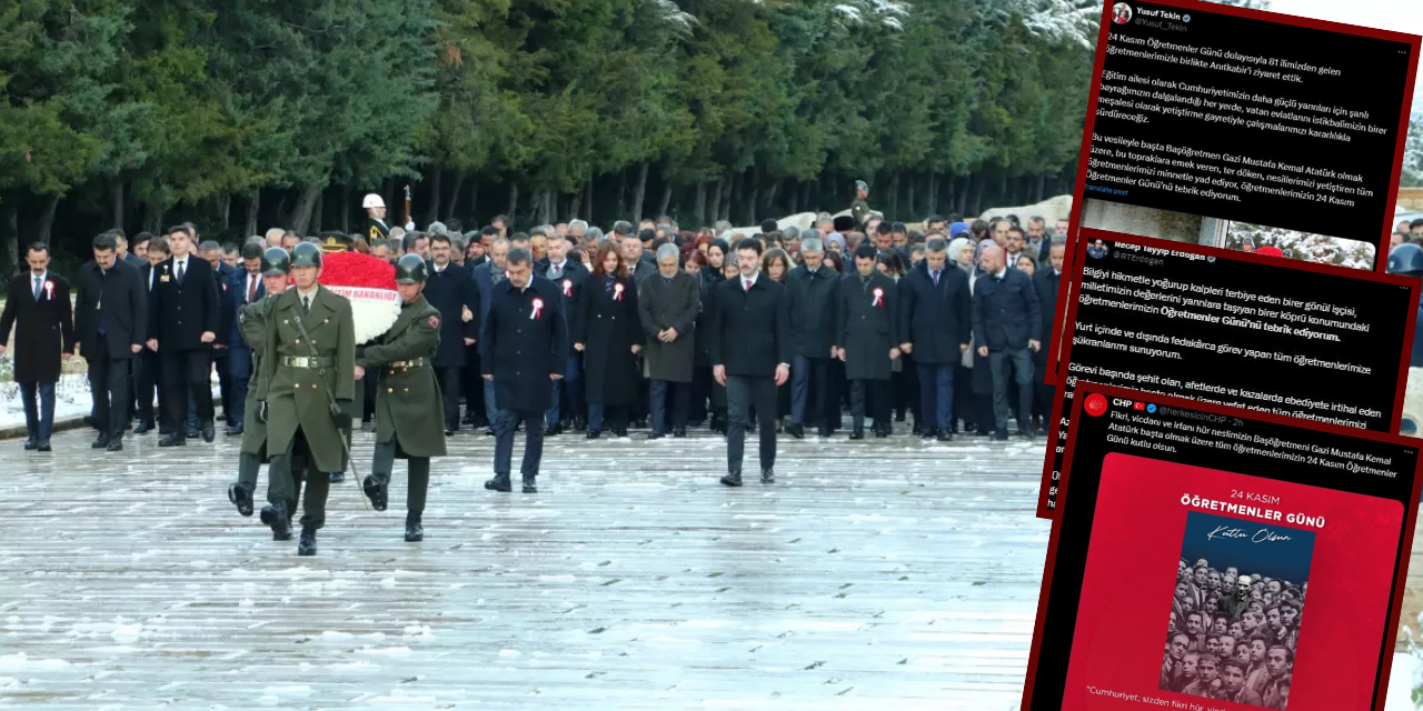 Bakan Tekin öğretmenlerle Anıtkabir'i ziyaret etti