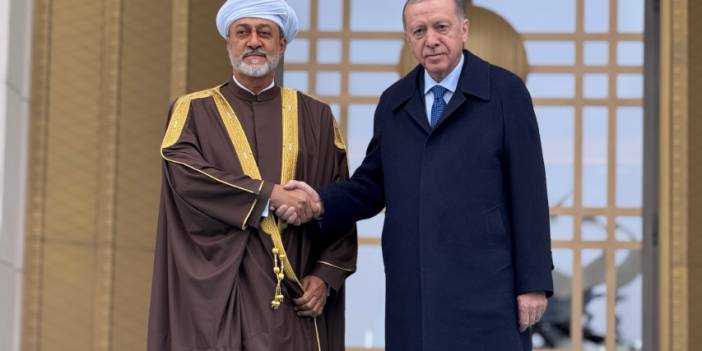 Erdoğan, Umman Sultanı’nı resmi törenle karşıladı