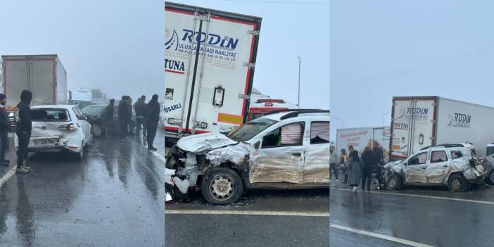 23 araç birbirine girdi, onlarca yaralı var